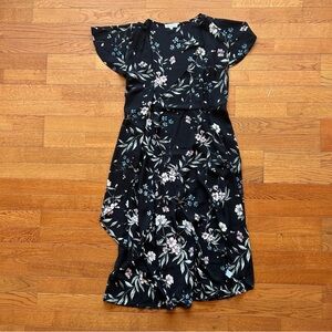 Socialite Floral Midi Wrap Dress